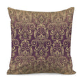 Vintage Western Damask Floral Print Pillow Cover