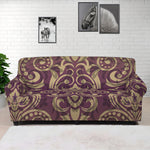Vintage Western Damask Floral Print Sofa Cover