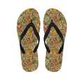 Vintage Wicca Tarot Card Print Flip Flops