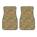 Vintage Wicca Tarot Card Print Front Car Floor Mats