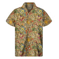 Vintage Wicca Tarot Card Print Men's Short Sleeve Shirt