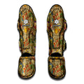 Vintage Wicca Tarot Card Print Muay Thai Shin Guards