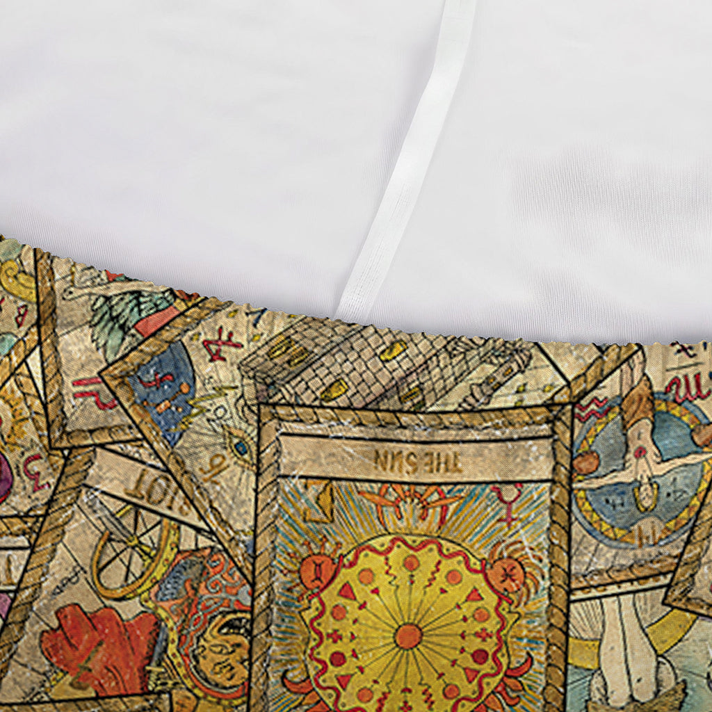 Vintage Wicca Tarot Card Print Sofa Cover