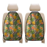 Vintage Zebra Pineapple Pattern Print Car Seat Organizers