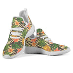 Vintage Zebra Pineapple Pattern Print Mesh Knit Shoes GearFrost
