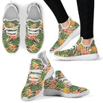 Vintage Zebra Pineapple Pattern Print Mesh Knit Shoes GearFrost