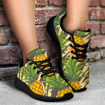 Vintage Zebra Pineapple Pattern Print Sport Shoes GearFrost
