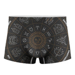 Vintage Zodiac Circle Print Men's Boxer Briefs
