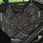 Vintage Zodiac Circle Print Pet Car Back Seat Cover