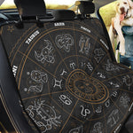 Vintage Zodiac Circle Print Pet Car Back Seat Cover
