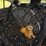 Vintage Zodiac Circle Print Pet Car Back Seat Cover