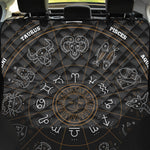 Vintage Zodiac Circle Print Pet Car Back Seat Cover