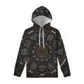 Vintage Zodiac Circle Print Pullover Hoodie