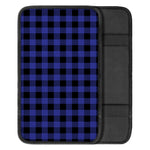 Violet And Black Buffalo Check Print Car Center Console Cover