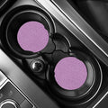 Violet Knitted Pattern Print Car Coasters