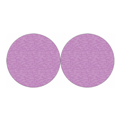 Violet Knitted Pattern Print Car Coasters