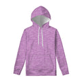 Violet Knitted Pattern Print Pullover Hoodie