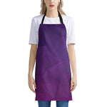 Violet Polygonal Geometric Print Apron