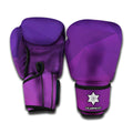 Violet Polygonal Geometric Print Boxing Gloves