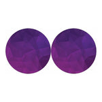Violet Polygonal Geometric Print Car Coasters
