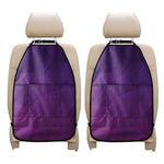 Violet Polygonal Geometric Print Car Seat Organizers
