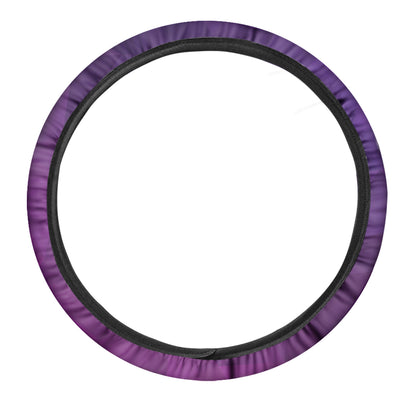 Violet Polygonal Geometric Print Car Steering Wheel Cover