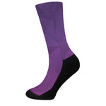 Violet Polygonal Geometric Print Crew Socks