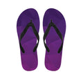 Violet Polygonal Geometric Print Flip Flops