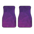 Violet Polygonal Geometric Print Front Car Floor Mats