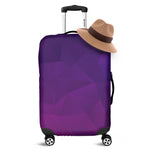 Violet Polygonal Geometric Print Luggage Cover