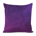 Violet Polygonal Geometric Print Pillow Cover