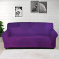 Violet Polygonal Geometric Print Sofa Cover