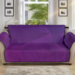 Violet Polygonal Geometric Print Sofa Protector