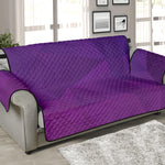 Violet Polygonal Geometric Print Sofa Protector