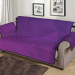 Violet Polygonal Geometric Print Sofa Protector