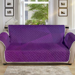 Violet Polygonal Geometric Print Sofa Protector