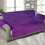 Violet Polygonal Geometric Print Sofa Protector