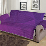 Violet Polygonal Geometric Print Sofa Protector