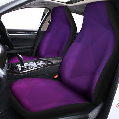 Violet Polygonal Geometric Print Universal Fit Car Seat Covers