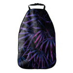 Violet Tropical Leaves Print Car Seat Organizers