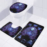 Virgo And Astrological Signs Print 3 Piece Bath Mat Set