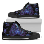 Virgo And Astrological Signs Print Black High Top Shoes