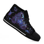 Virgo And Astrological Signs Print Black High Top Shoes