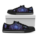 Virgo And Astrological Signs Print Black Low Top Shoes 
