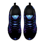 Virgo And Astrological Signs Print Black Sneakers