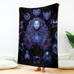 Virgo And Astrological Signs Print Blanket