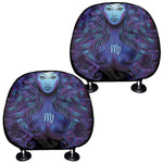 Virgo And Astrological Signs Print Car Headrest Covers