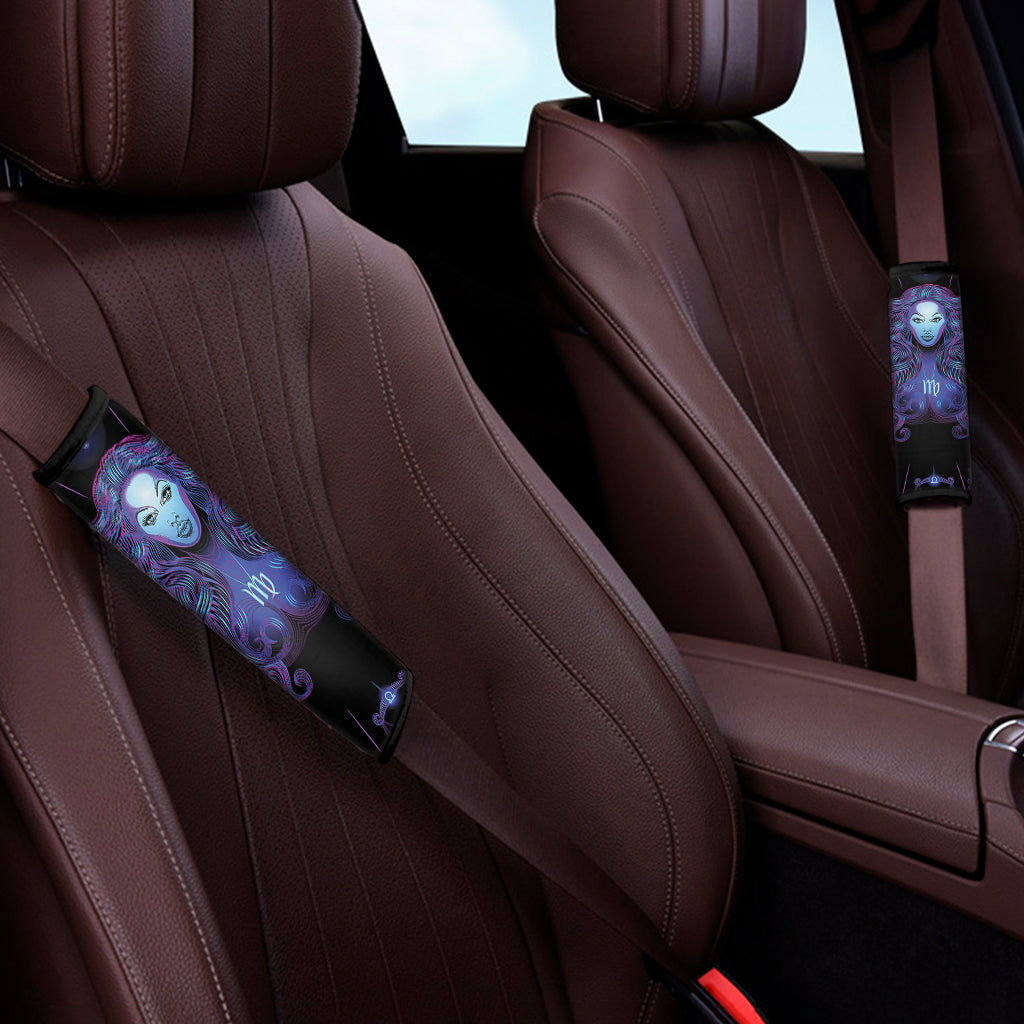 Virgo And Astrological Signs Print Car Seat Belt Covers