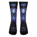 Virgo And Astrological Signs Print Crew Socks
