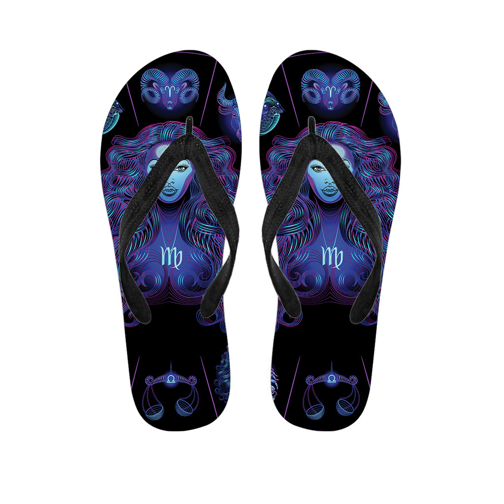 Virgo And Astrological Signs Print Flip Flops